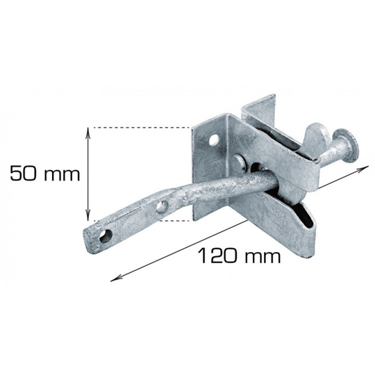 Home-it Glipfald med skruer 120 x 50 mm galvaniseret