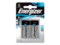 Batterier Energizer Alkaline Max Plus C, pakke a 2 stk.