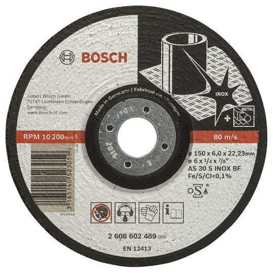 Bosch Skrubskive Inox 150mm - 2608602489