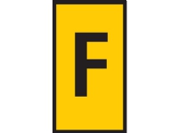 HELLERMANNTYTON Ledningsmærke W1 gul mærke: F fra 0,5-1,5 mm² diameter 2,0-2,8 mm plade med 200 stk