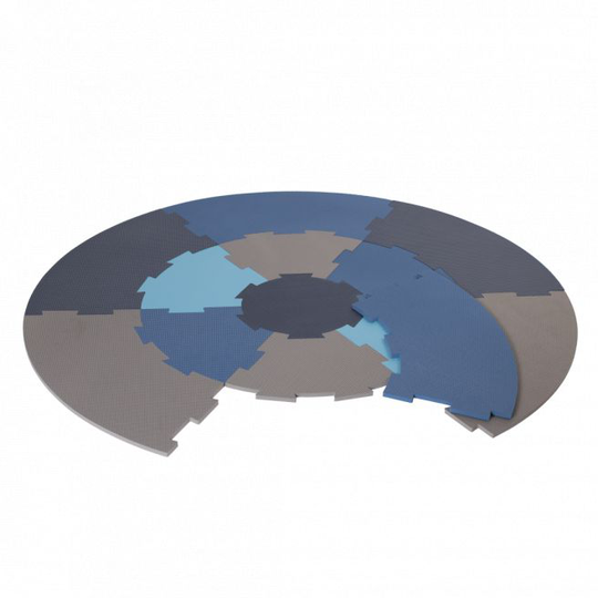 NORDIC PLAY legegulv Ø120cm 10mm blå 13 stk. - 805-799