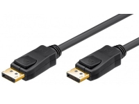 Goobay 1m DisplayPort 1.2 20-pin, 1 m, DisplayPort, DisplayPort, Hanstik, Hanstik, Guld