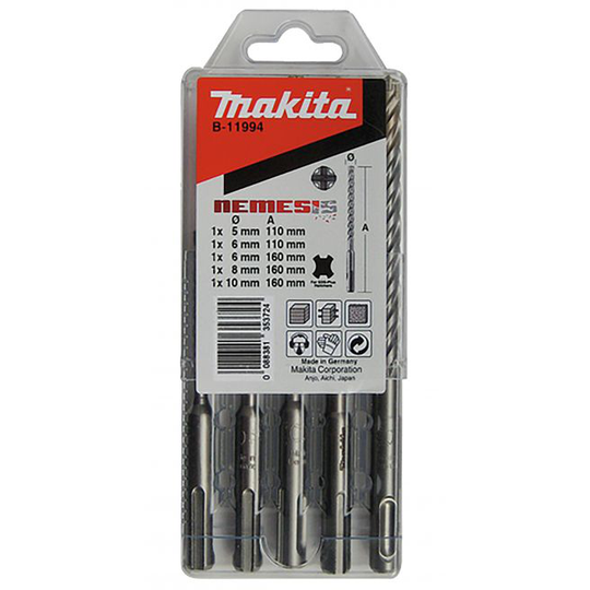 Makita Boresæt SDS Plus 5(B-58992) - B-11994
