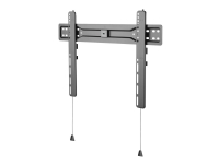 DELTACO Office ARM-0151 - Ultra-Slim - beslag - fikseret - for LCD-tv/kurvet LCD-tv - plastik, stål - mat sort - skærmstørrelse: 37-70 - vægmonterb
