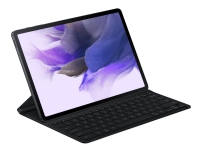 Samsung EF-DT730 - Tastatur og folio-kasse (bogomslag) - POGO pin - sort tastatur, sort etui - for Galaxy Tab S7 FE, Tab S7+