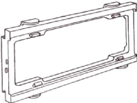 Ramme trippel OPUS 3RO/BRN PH