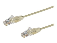 StarTech.com 1.5m Slim LSZH CAT6 Ethernet Cable, 10 Gigabit Snagless RJ45 100W PoE Patch Cord, CAT 6 10GbE UTP Network Cable w/Strain Relief, Grey, F