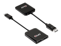 Club 3D CSV-7200 - Video-/audiosplitter - 2 x DisplayPort - desktop