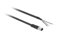 Schneider Electric XZCP0941L2, 2 m, M8, Hunstik, Sort, Polyurethan (PUR), -40 - 80 °C