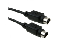 ICIDU S-Video Cable, 2m, 2 m, S-Video (4-pin), S-Video (4-pin), Sort, Hanstik/Hanstik, 93 mm