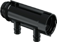 Uponor Q&E fordelerrør PPM sort 2 x 16 mm