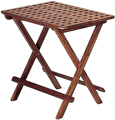 Klapbord i teak, 90x65x70cm.