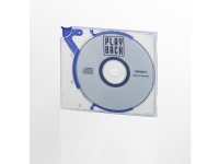 Durable QUICKFLIP Standard - Lager CD/DVD slim jewel taske - kapacitet: 1 CD/DVD - blå (pakke med 10)
