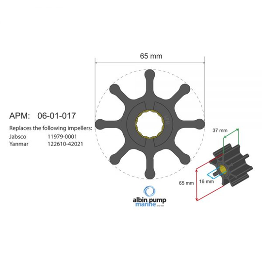 Premium impeller kit pn 06-01-017