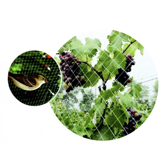 Green-It Fuglenet Netmasker: 15x15mm. 2x10m