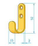 Knage messing 424310
