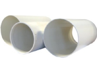 THERMEX Murrør Ø100/108 mm, teleskopisk i hvid plast. Længde 2x250 mm.