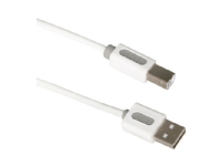 ICIDU 606766, 1 m, USB A, USB B, USB 2.0, Hvid