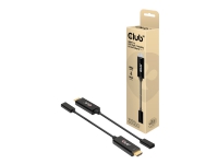 Club 3D - Adapterkabel - HDMI han til USB-C hun - 22 cm - aktiv, 4K60 Hz support