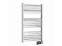 Thermrad elektrisk håndklæde radiator Basic-E 918X500MM 500W Hvid Ral 9016. Runde profiler. IP44. Digital styring,