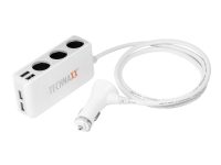 Technaxx TE11 - Bilstrømsadapter - 120 Watt - 2.4 A (USB, cigarettænder)