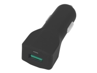 eSTUFF - Bilstrømsadapter - 12 Watt - 2.4 A (USB) - mat sort