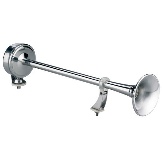 Enkelt El-horn Rustfri 12v, 470mm