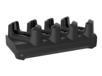 Zebra 4-Slot Charge Only Non-Locking Cradle - Håndholdt opladnings holder + strøm adapter - output-stikforbindelser: 4 - 19 - for Zebra EC50, EC55