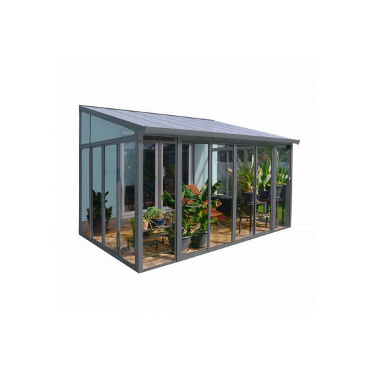 Palram - Canopia Sanremo Udestue 3x4,25 M Grå, Komplet