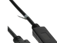 InLine 17182, 2 m, DisplayPort, HDMI, Guld, Sort, Hanstik/Hanstik