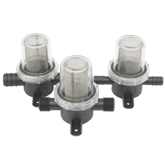 Vandfilter In-Line med Grov Rustfri Si Slangekobling Ø:12mm