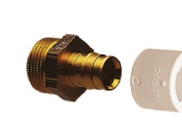 Uponor Q&E 22X3/4'' ovg.np. - Fremst. af DZR messing. Kun til Uponor PEX-A rør