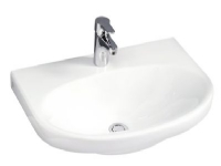 GB Nautic håndvask - 5560 600 x 460mm hvid m. hanehul u. overløb C+