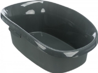 Trixie Be Eco Carlo, litter box, anthracite/gray/green, 31 × 14 × 43 cm, with frame