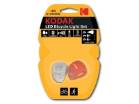 Kodak Bicycle Lights, Cykellygte, Rød, Hvid, Plast, IP44, -10 - 60 °C, LED