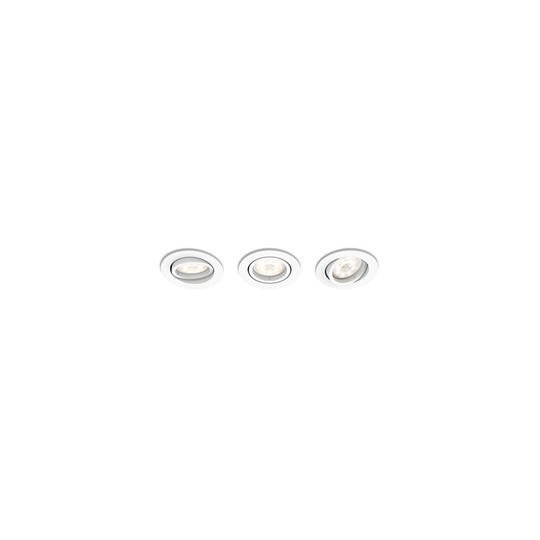 Philips Shellbark LED-indbygningsspot, Hvid 3x4,5W