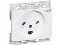 LAURITZ KNUDSEN OPUS® 66 stikkontakt EDB 2-pol med jord hvid.