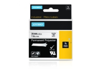 DYMO Rhino - Polyester - hvid - Rulle (2,4 cm x 5,5 m) 1 kassette(r) permanent tape - for Rhino 4200, 6000, 6000 Hard Case Kit
