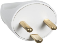 LAURITZ KNUDSEN Stikprop type 85 hospital lige rund med jord 16A 250V hvid