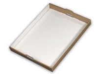 Kagemandsæske hvid stabelbar 600x432x46mm - (40 stk.)