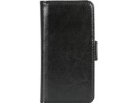 AURORA Cover sort wallet til iPhone 7/6S/6 med 6 kreditkortlommer, sofistikeret og designet med en raffineret overflade