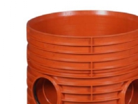 Rense-insp.brønd 600-DN200 T1 - 90° gennemløb for K2 rør. Kaczmarek