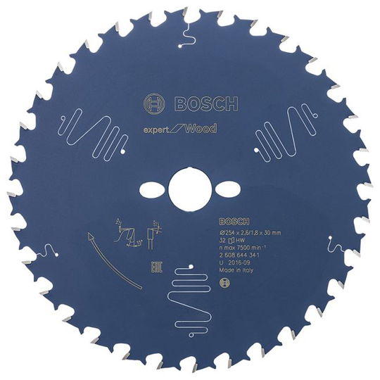 Bosch Rundsavsklinge 254x2,4x30mm 32t Exp Wood - 2608644341