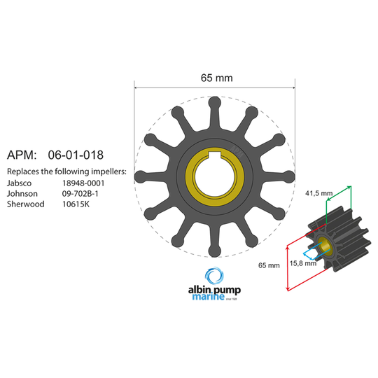 Premium impeller kit pn 06-01-018