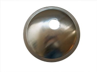 P-hætte standard med ø31,5mm h - Zink. Diameter 155 mm