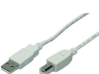 Kabel LogiLink USB 2.0 Kabel A-Stecker-B-Stecker grau 5m