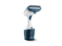 Morphy Richards 361000, Håndholdt beklædningsdamper, 0,27 L, 35 min., Blå, Hvid, Knapper, Rustfrit stål