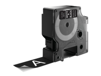 Labeltape DYMO® D1 hvid på sort 24mm x 7m