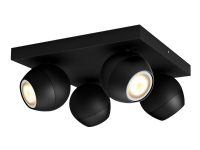 Philips Hue White Ambiance Buckram 4-Spot - Sort BT