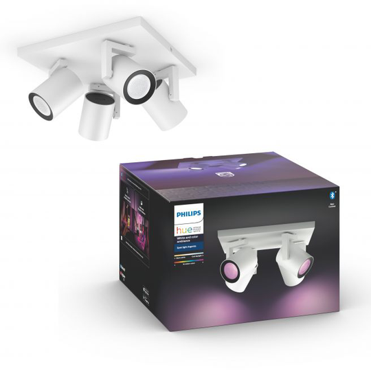 Philips Hue Argenta plate/spiral hvid 4x5.7W 230V